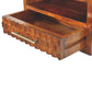 Solid Wood Cadiz Textured Bedside Table