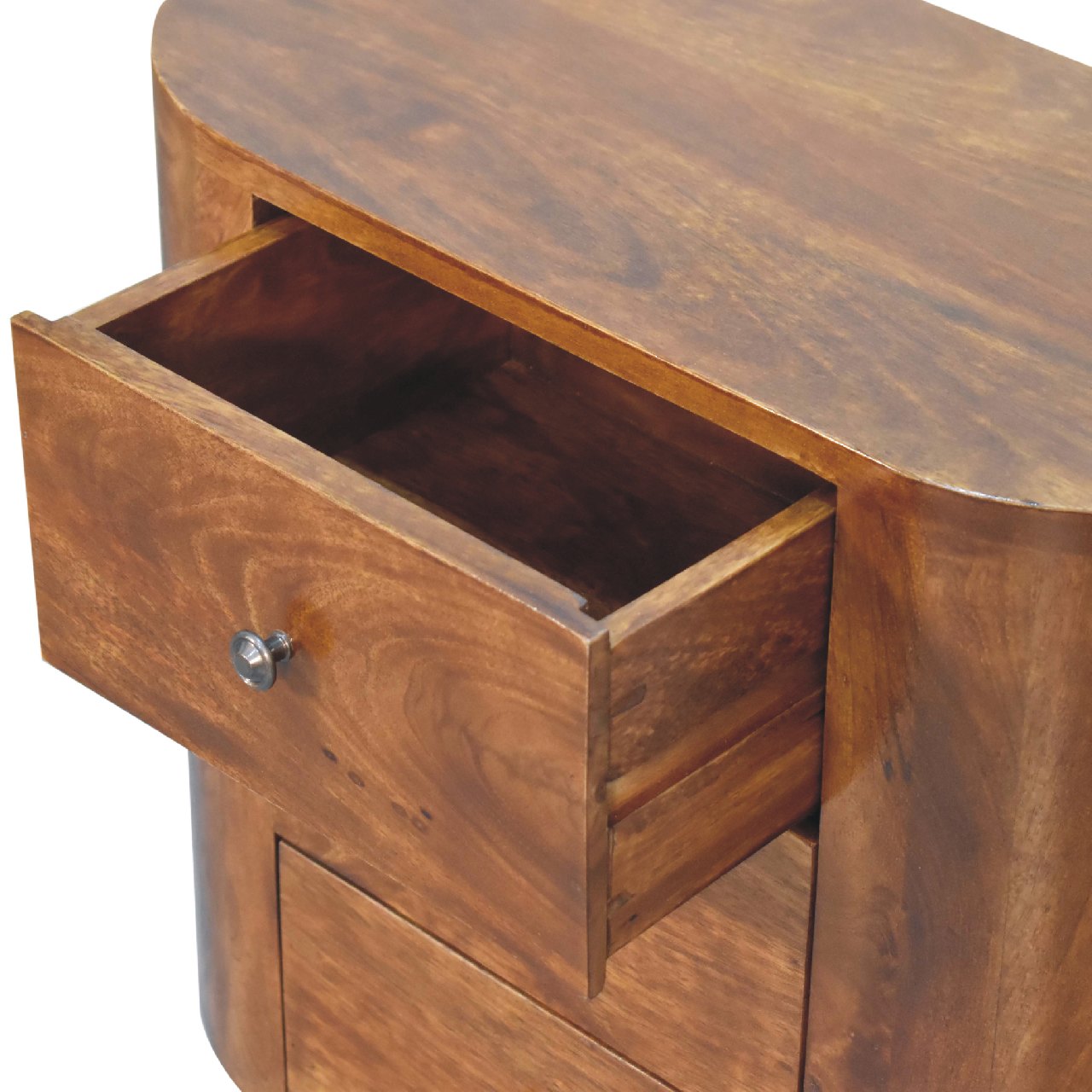 Solid Wood Mini Chestnut Cabinet