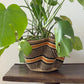 Handwoven Wave Basket - Earth Colors