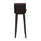 Solid Wood Mini California Walnut Curved Console Table