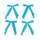 S/4 Moñitas Cyan Napkin Ring - Cyan