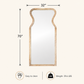 Decorative Full-Length Wall Mirror with Mango Wood Frame, 32X70"