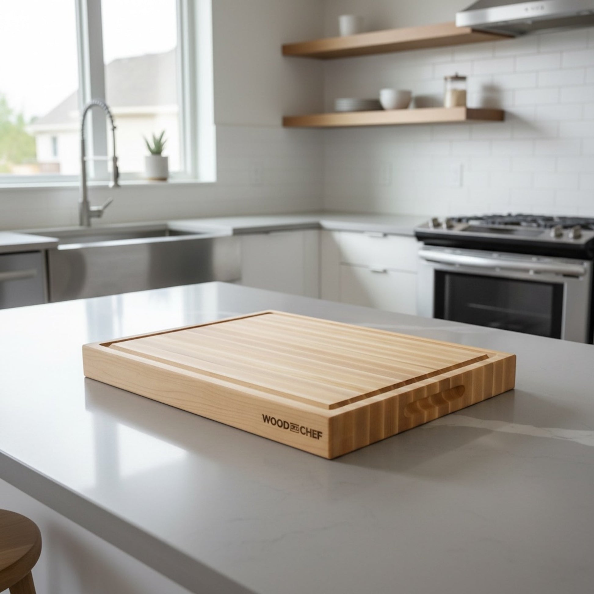 Classic Large Wood Reversible Cutting Board