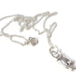 Sterling silver cross my fingers necklace