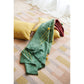 Avocado Multi Color Warm Hues Hand Woven Hand Knotted Textured Merino Throw