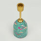 Aqua Flora Tapered Candleholders