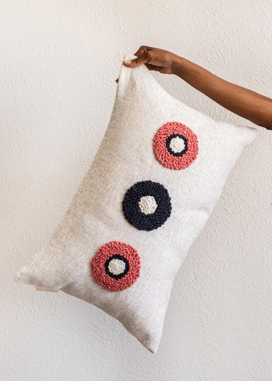 AfriScandi Circles Throw Pillow