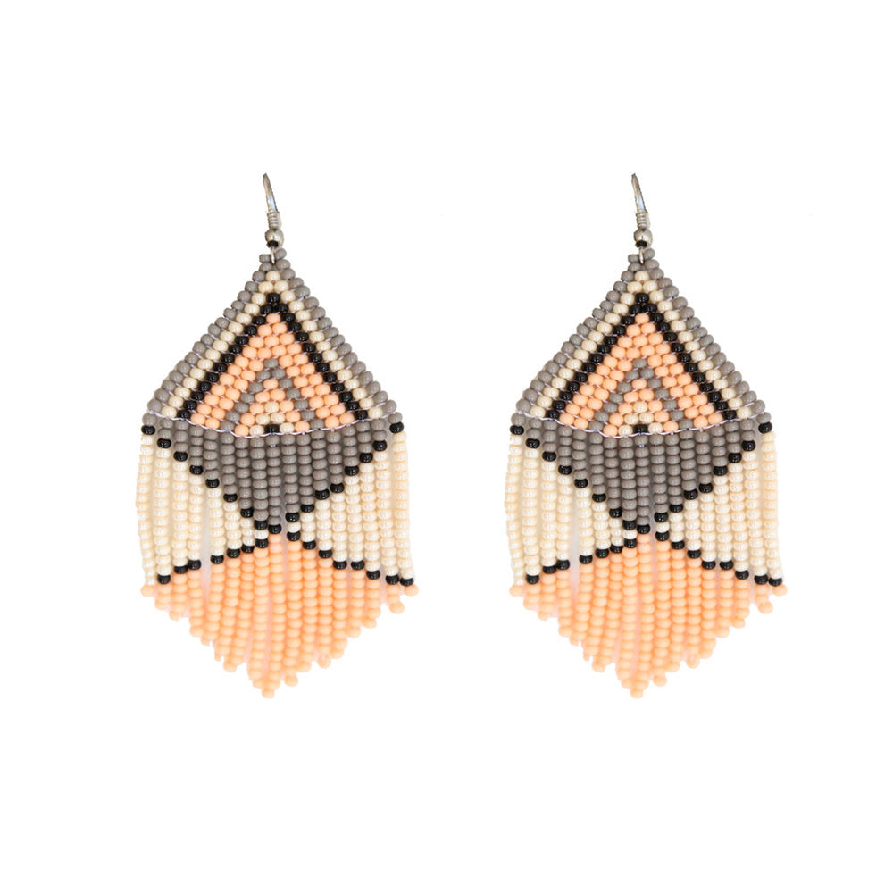 Peach Embera Earrings