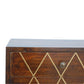 Geo Brass Inlay Bedside Table