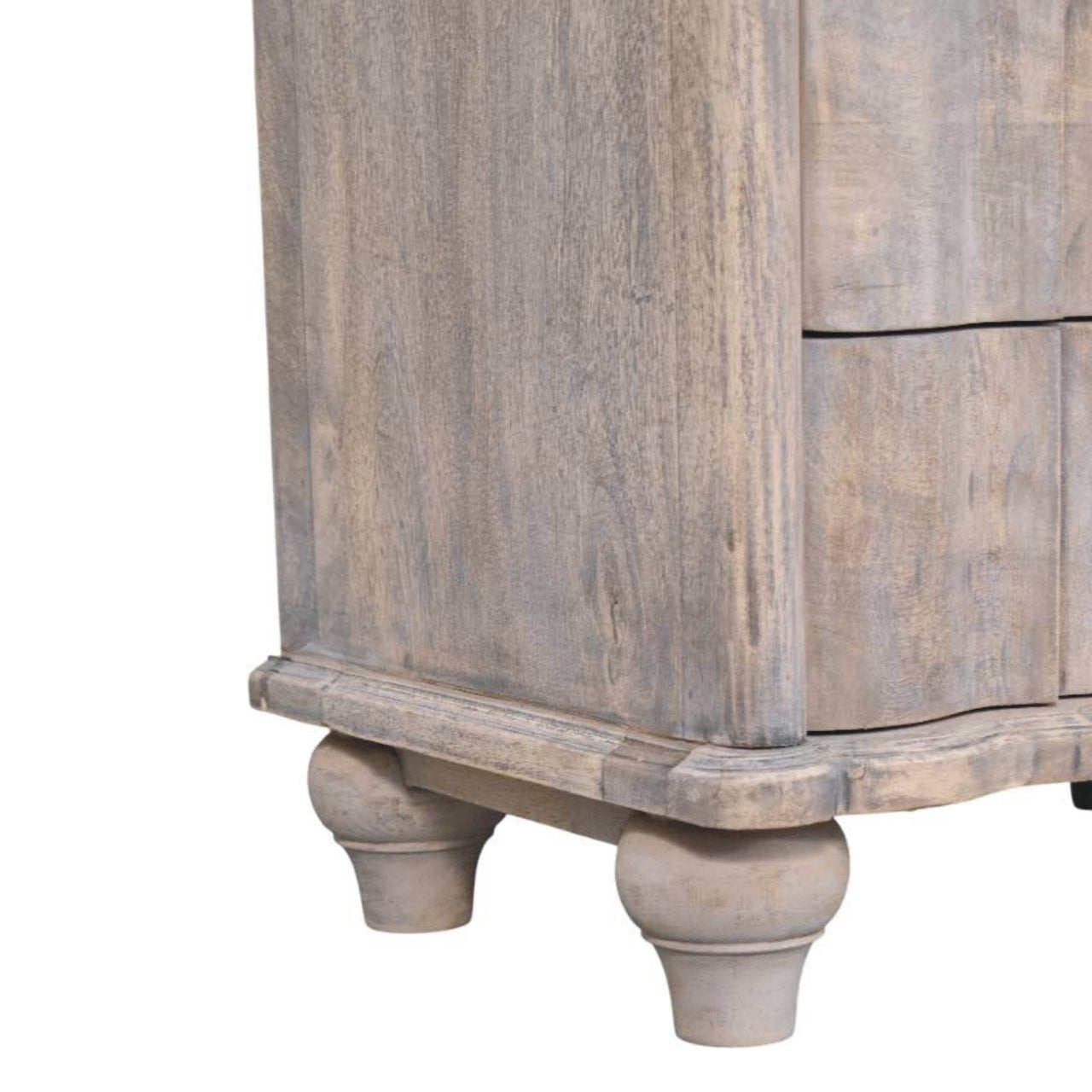 Solid Wood Beaumont Curved Nightstand
