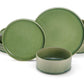 Kook Ceramic Dinnerware Set, 12 Piece, Service for 4, Hearthstone Collection