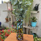 Glass Vase with Confetti Carmen Design