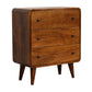 Solid Wood Mini Curved Chestnut Chest