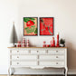 Vintage Shiny Brite christmas poster