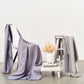 Flo Gray Textured Handloom Merino Throw