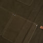 Waxed Canvas Work Apron with Leather Straps & Utility Pockets