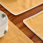 Mustard & Off-White Cotton Crochet Placemats (12" x 18")