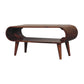 Solid Wood Amaya Nordic Style Honey Caramel Coffee Table