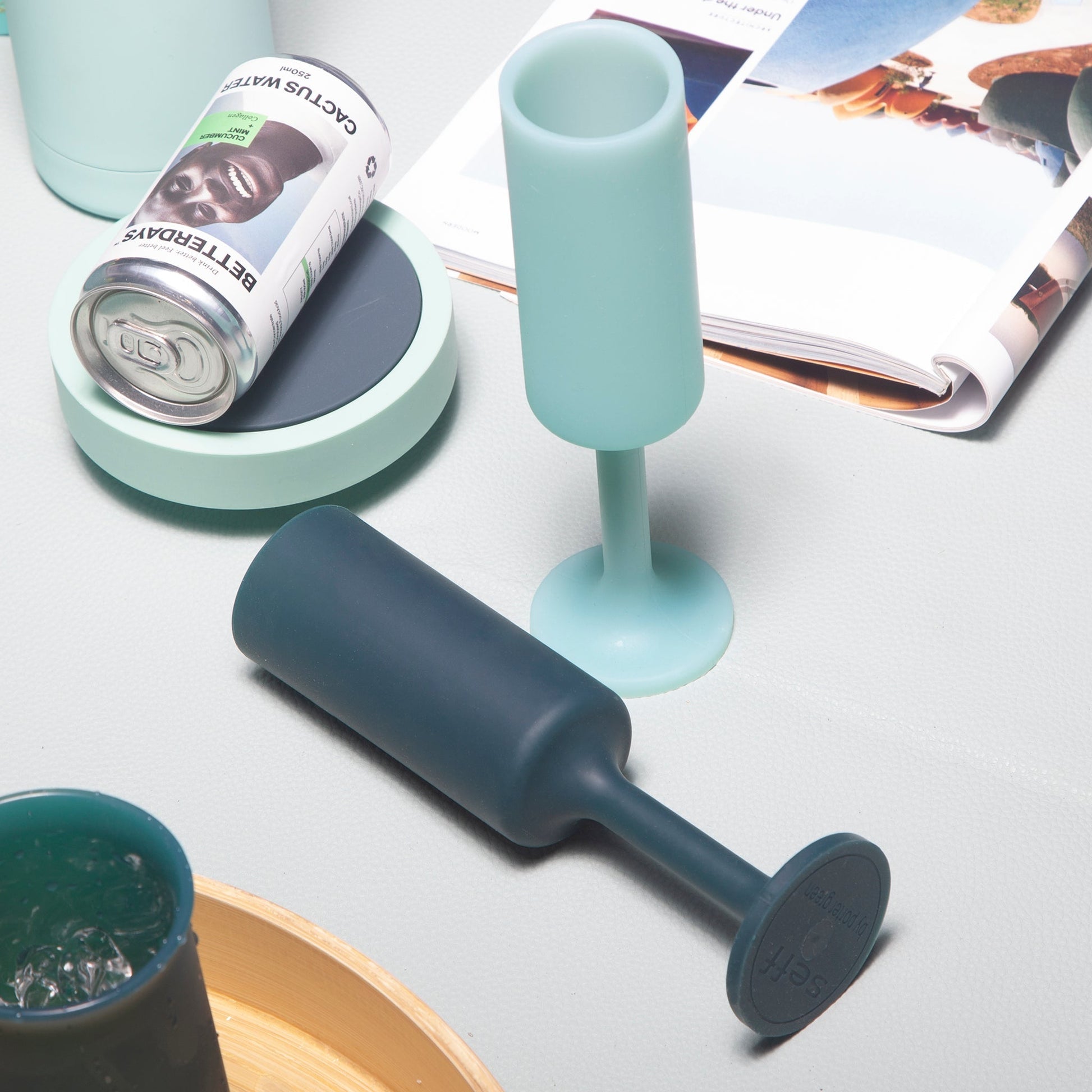 mist + ink | seff | silicone unbreakable champagne flute