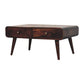 Solid Wood California Walnut Sonata Coffee Table