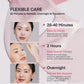 Terez & Honor Korean Collagen Mask Set - 3-Piece Bundle with 4ea Bio-Collagen Face Masks, 100 ml Night Wrapping Peel-Off Mask & 60 pcs Eye Patches for Deep Hydrating, Firming & Glass Like Glow
