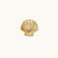 14K Yellow Gold Seashell Stud