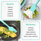 3 Piece Silicone Spatula Set - Tiffany Blue