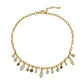 Single Strand Gemstone Charm Necklace