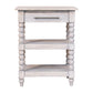 Solid Wood Barclay Acid Wash Side Table
