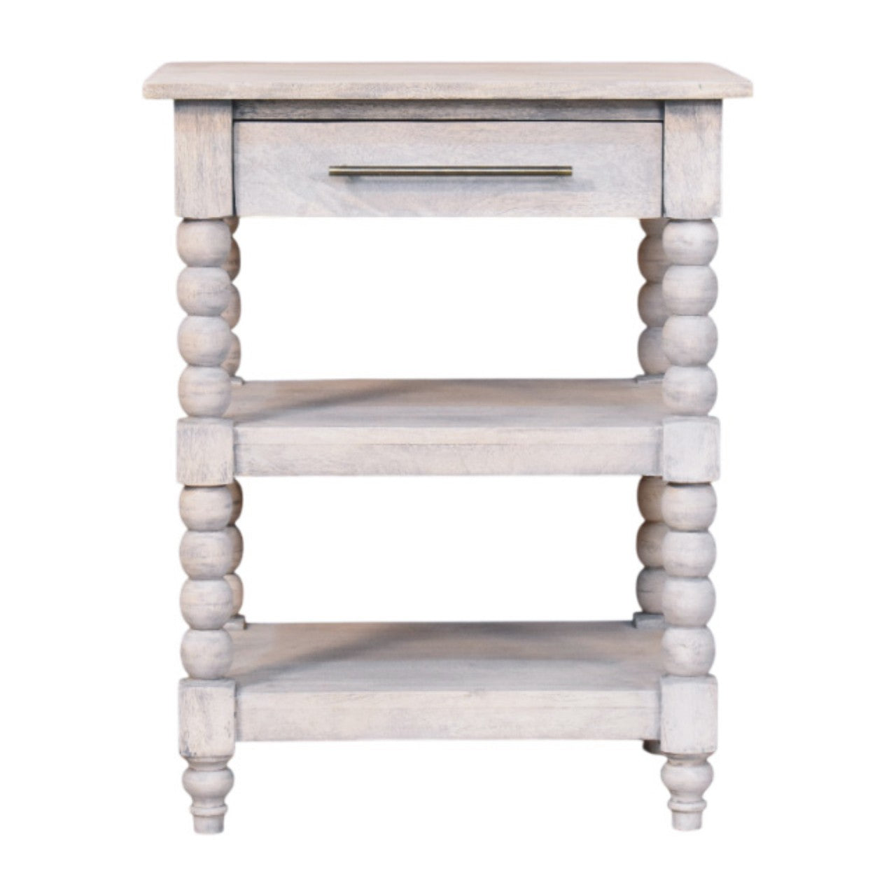 Solid Wood Barclay Acid Wash Side Table