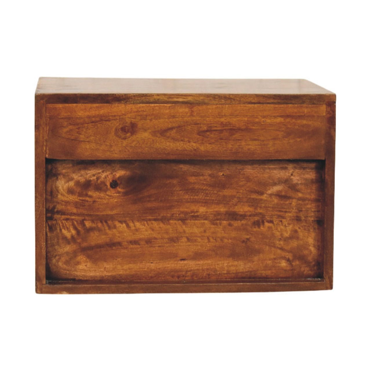 Solid Wood Sunburst Wall-Mounted Bedside