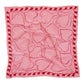Full Hand Drawn Batik Tulis Bandana Authentic, 100% Soft Cotton, Pink Heart, Mother's Day Gift