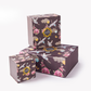 Decorative Flat Printed Packaging Gift Boxes, 3 sizes
