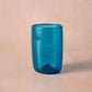 Bahr Blue Handblown Glass Carafe and Cup Set