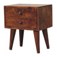 Solid Wood Mini Modern Bedside Table