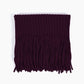 RIBBED BABY ALPACA FRINGE SCARF