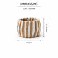 Thread Napkin Rings | Set of 4 | 100% Mango Wood | 1.57" dia