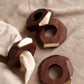 Dor+Kie Black Walnut and Brass Napkin Ring