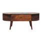 Solid Wood Oval Coffee Table
