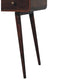 Solid Wood Curved California Walnut Writing Desk