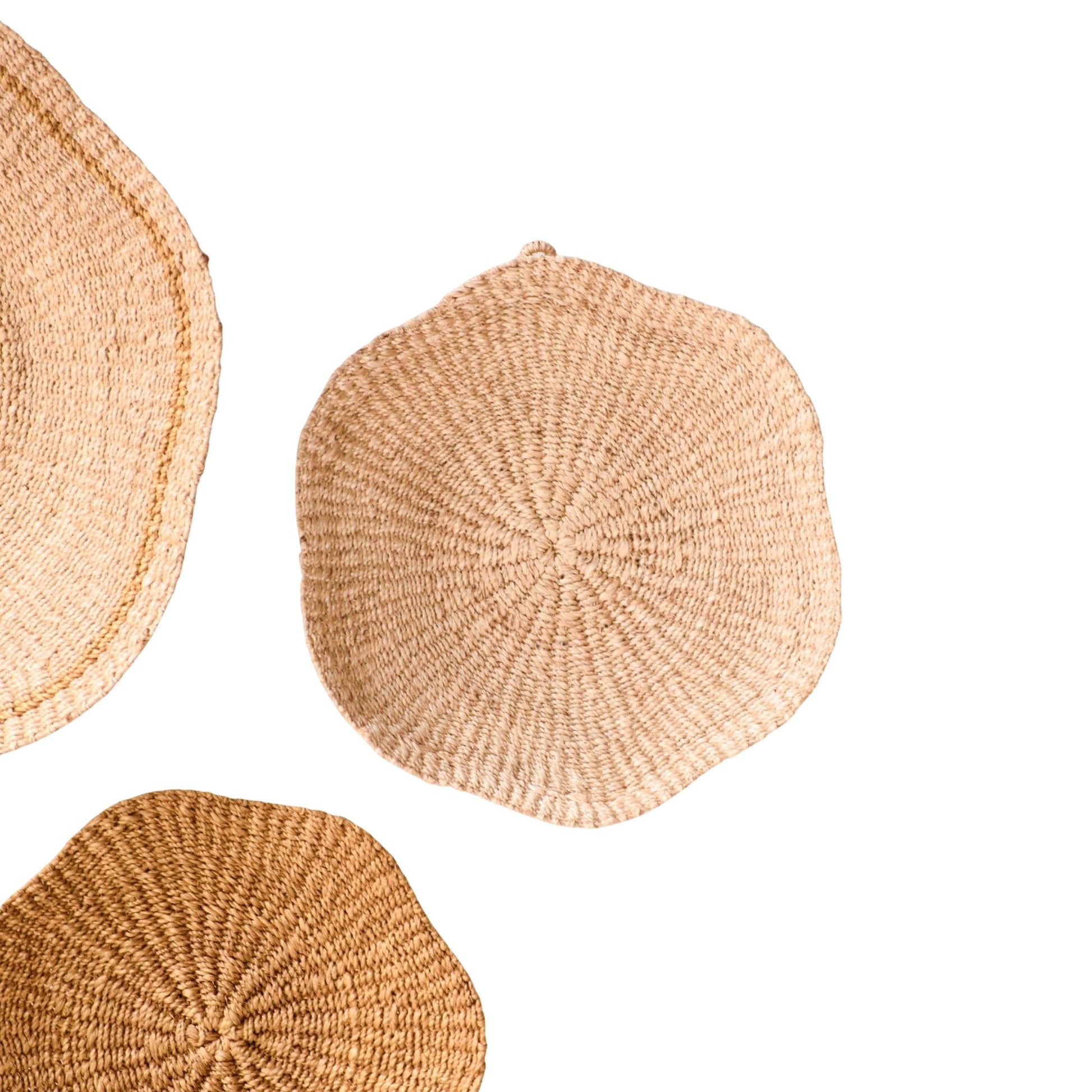 Scallop Wall Baskets, Medium