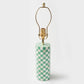 Checkered Bone Inlay Table Lamp Base