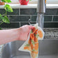 Marigolds Dish Towel + Sponge Cloth Gift Set