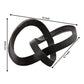Abstract  Interlinked Sculpture | Black Modern Art Décor
