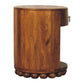 Solid Wood Bola Round Side Table