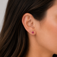 Oval Birthstone Stud Earrings