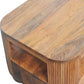 Solid Wood Briarwood Fluted Coffee Table