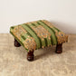 Foot Stool With Tiger Print