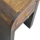 Solid Wood Curved Bedside Table