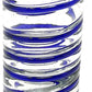 Cobalt Blue Spiral Tequila Shot Glasses - Set of 6